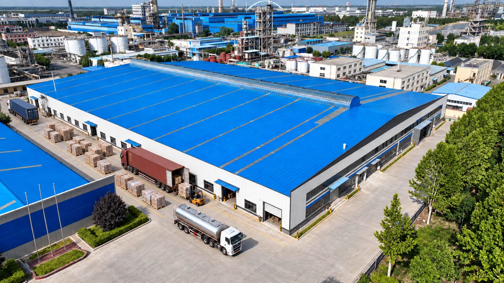 Outdoor tank farm